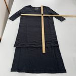 Free People  Top Womens X Small‎ Black Bad Girl Tunic Side Slit High Low Boho Photo 7