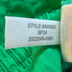 NWT JCrew Linen Cotton Blend Drawstring Pants Kelly Green 16 🪡 Seam Needs Repair Photo 5