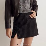 Madewell  Pinstripe Mini Wool Blend Skirt Photo 0