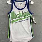 Michigan International Speedway Shirt Women S White Nascar Jersey NWT‎ White Photo 0