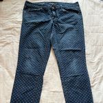 Merona  ankle skinny blue jeans with white polka dots Photo 2