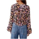 Free People  Maybel Floral Ruffle Crop Top Women's Size Small Feminine Romantic Photo 2