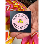 NWT Skirtin Around Zig Zag Print Dress Size 8 Pink Orange Yellow 100% Cotton Photo 5