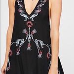 Free People Intimately FP black floral embroidered Adelaide dress / tunic Photo 1