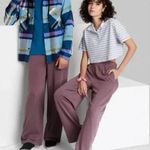 Wild Fable NEW NWT Dark Mauve Unisex Small Elastic Waist Pull On Pants Pockets  Photo 1