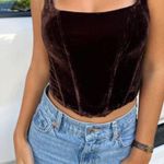 Isabelle's Cabinet My Fair Lady Brown Velvet Top  Photo 0