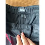 Paige Denim Simone Pleats in Black Carbon size 30 (US 10) Photo 11