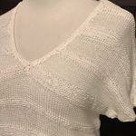 J.Jill white open knit short sleeve sweater White Photo 1