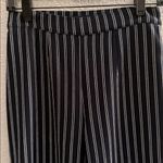 Abercrombie & Fitch  Wide Leg Blue White Pinstripe Trouser Pants Size XS Photo 2