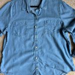 Lucky Brand  Casual Blue Button Down Shirt Photo 2