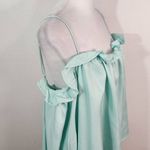 Line and Dot Green Tank Top XXL Revolve Plus Size Green Ruffle Sleeveless Blouse Photo 3