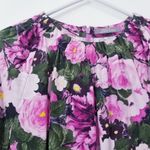 Lela Rose Floral Print Long Sleeves Rosette Shift Dress Pink Size 10 Photo 9