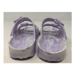Women’s Lavender and White Tie Dye Double Buckle Slip on Sandals‎ Size 5/6 Purple Photo 3