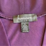 R & M Richards Vintage Open Front Top Duster Sheer Purple Long Sleeve XL Loose Photo 12