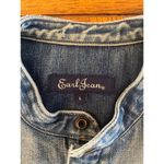 Earl Jean EARL JEANS WEATERN STYLE DISTRESSED DENIM JACKET LARGE Photo 1