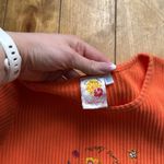 Orange Ribbed “perfect day in paradise” Baby T Photo 1