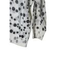 CAbi Dotty‎ Inside Out Spot Cardigan Women Small Cotton Button Front 3/4 Sleeve White Photo 5