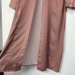 ZARA  Satin Effect Floral Print Button Front Shirt Dress Long Sleeve Duster Small Photo 10