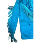 Blue Buttercup New Teal Satin Fringe Jacket
Size: Medium Photo 3