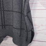 JODIFL  Gray & Black Grand Grid Boutique Turtleneck Sweater | 1X Photo 1