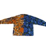 Farm Rio NWT Women's Mixed Yawanawa Reversible Puffer In Blue Multi Size XS Photo 1