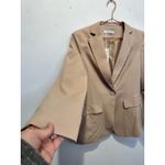 CICY BELL Womens Casual Tan Open Front Blazer Work Office Button Blazer XS NWT Photo 2