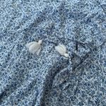 Madewell  Blue Floral Ruffle Wrap MIDI Dress Size 12 Photo 6