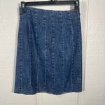 Tommy Hilfiger  Women's Dark Wash Blue Jean Pleated Stretch Skirt Size 2 EUC Photo 1