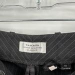 Tahari  Arthur S. Levine Classics Gray Black Pinstriped Dress Pants Size 10 Photo 5