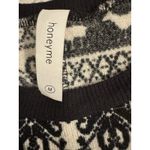 Honeyme soft Snowflake Reindeer Print Pullover Sweater Womens Size M Holiday Emo Photo 2