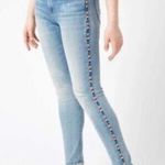 Driftwood Jackie Rainbow Side Stripe Skinny Jean Light Denim 26 Photo 5