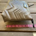 Betsey Johnson Taupe Quilted Clutch Purse Cosmetic Bag NEW NWOT Black Photo 4