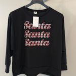 Sew In Love NWT puff lettering Santa sweatshirt Photo 0