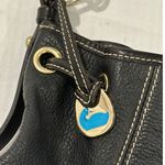 Dooney & Bourke vintage pebbled leather classic black bucket style bag Photo 13