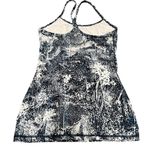 Lululemon Womens Blue White Floral Power Y Bra Tank Top Wildwood Size 4 Small Photo 1