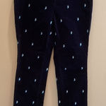 Talbots Owl Embroidered Simply Flattering Pin Whale Corduroy Pants 8P Photo 0