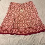 Sophie Max NWT  Red Patterned Women's Skirt Photo 0