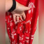 st. john's bay Red Tropical Sleeveless Loose Jumper Romper One Piece  Size 2X New Photo 3
