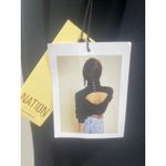 NWT Nation Black High Neck Sweatshirt with Back Cut Out Sz M Size M Photo 1