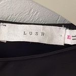 Lush Clothing Lush All In Favor Side Slit Black Tank Photo 3