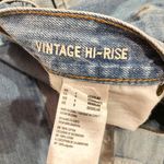 American Eagle Vintage High Rise Two Tone Fringe Button Fly Jeans 4 Photo 8