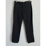 Athleta Wander Straight Pant Stretch Hiking Pockets Black Cinched Hem Women's 8 Photo 2