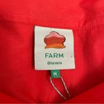 Farm Rio NWT  Ruffled 3-D Pineapple Mini Skirt Size Medium Warm Red Tropical NEW Photo 11