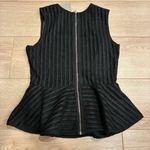 HD in Paris NWT  x Anthropologie Mesh Sleeveless Peplum Striped Top Size S Photo 4