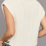 Maeve By Anthropologie Cotton Wool Blend Oversized Cropped Sweater Vest XS Photo 1
