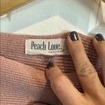 Peach Love California  Mauve Crew Neck Sweater Photo 1