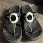 Crocs  Black Sandals with Silver Ring Photo 0