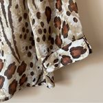 Alfred Dunner  | Animal Print Button Down Blouse Sz 16 Photo 2
