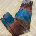 Beyond Yoga  Women’s Blue & Brown Tie Dye High Waisted Leggings - Size M Photo 0