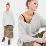 Urban Outfitters  UO Rosie Soft V-Neck Side Slit Sweater Oversize Photo 1